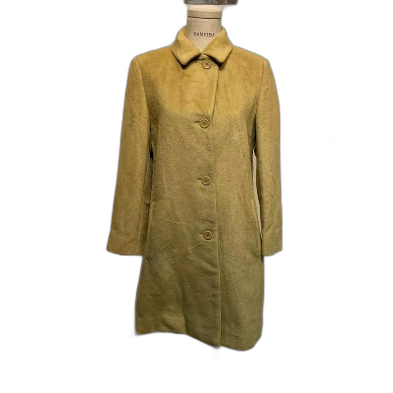 Vintage Long Camel Cashmere Coat