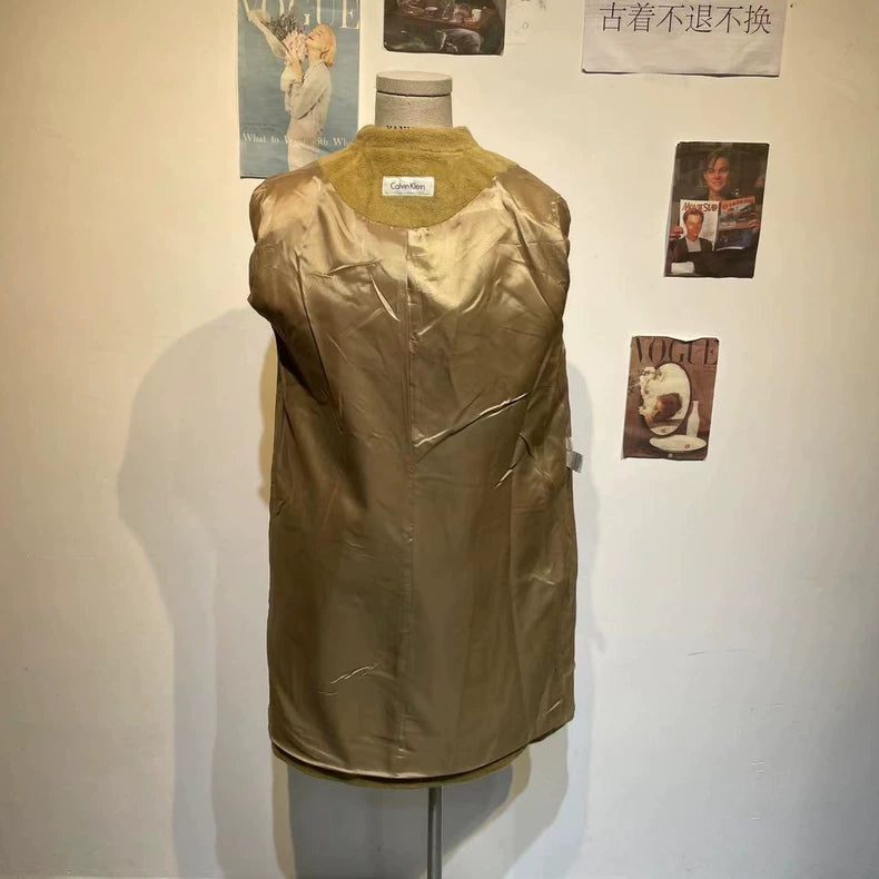 Vintage Long Camel Cashmere Coat