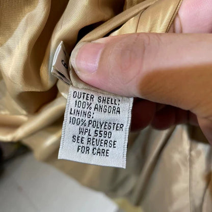 Vintage Long Camel Cashmere Coat