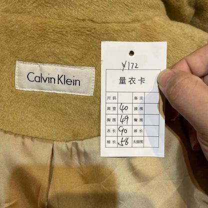 Vintage Long Camel Cashmere Coat