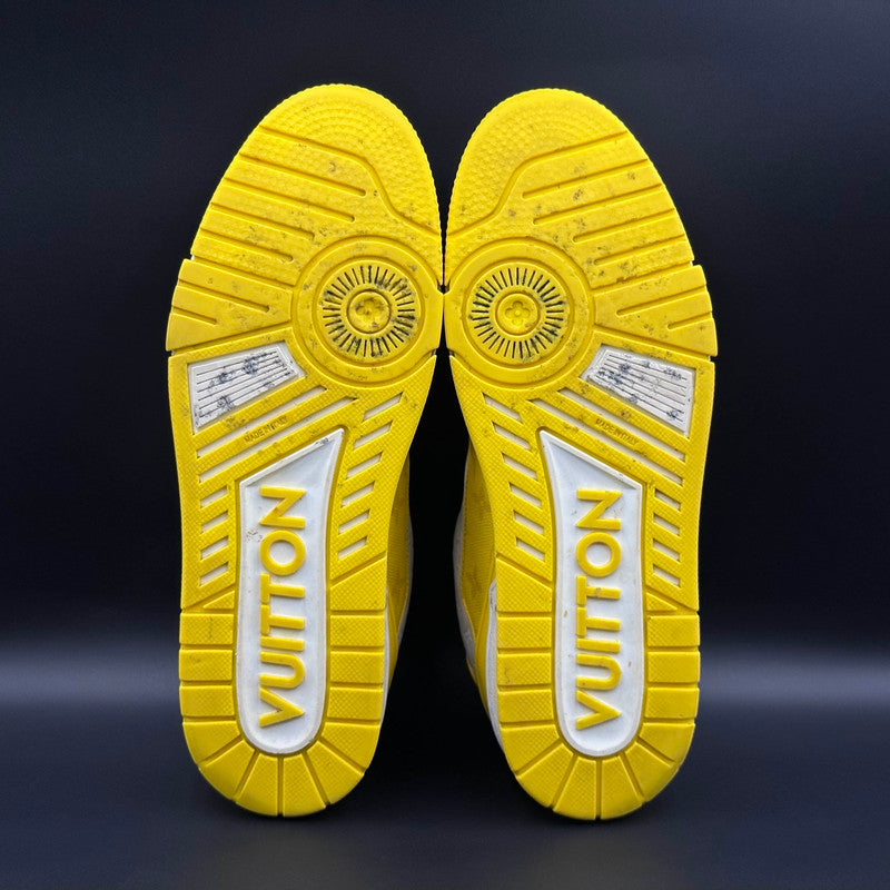 Louis Vuitton Yellow and White Trainer Sneakers 0079
