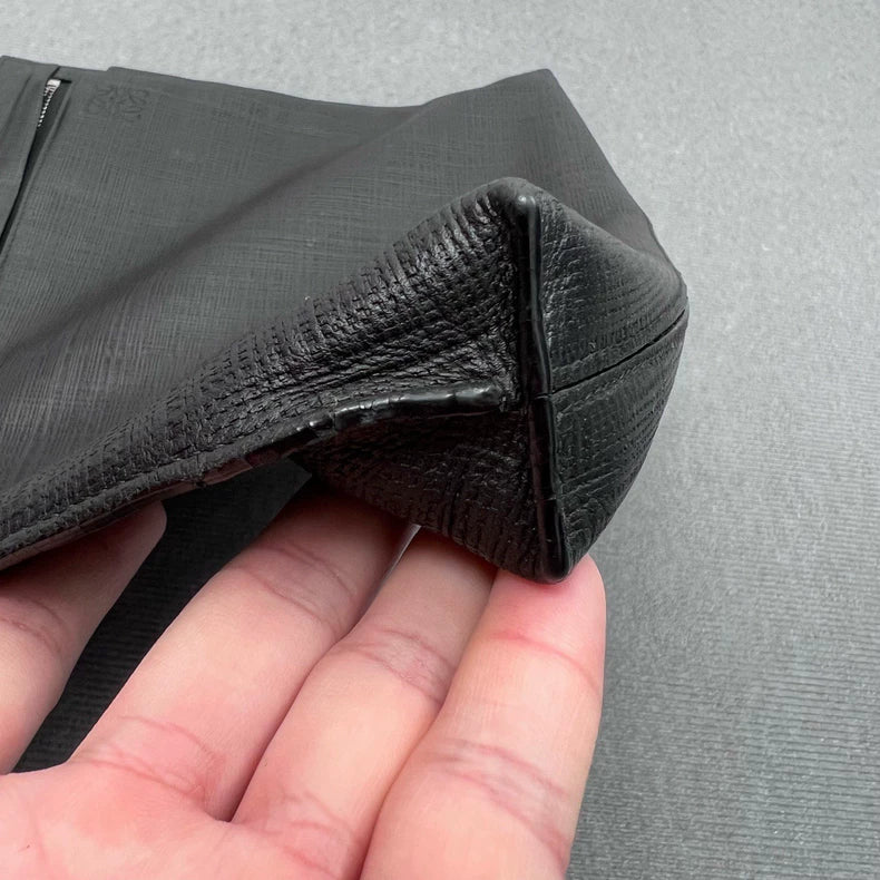 Loewe Black Logo Document Clutch Bag