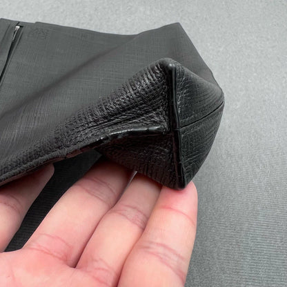 Loewe Black Logo Document Clutch Bag