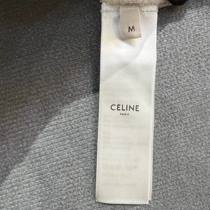 Celine Logo Hoodie in Beige Color