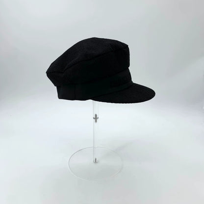 Christian Dior Black Knitted Newsboy Hat