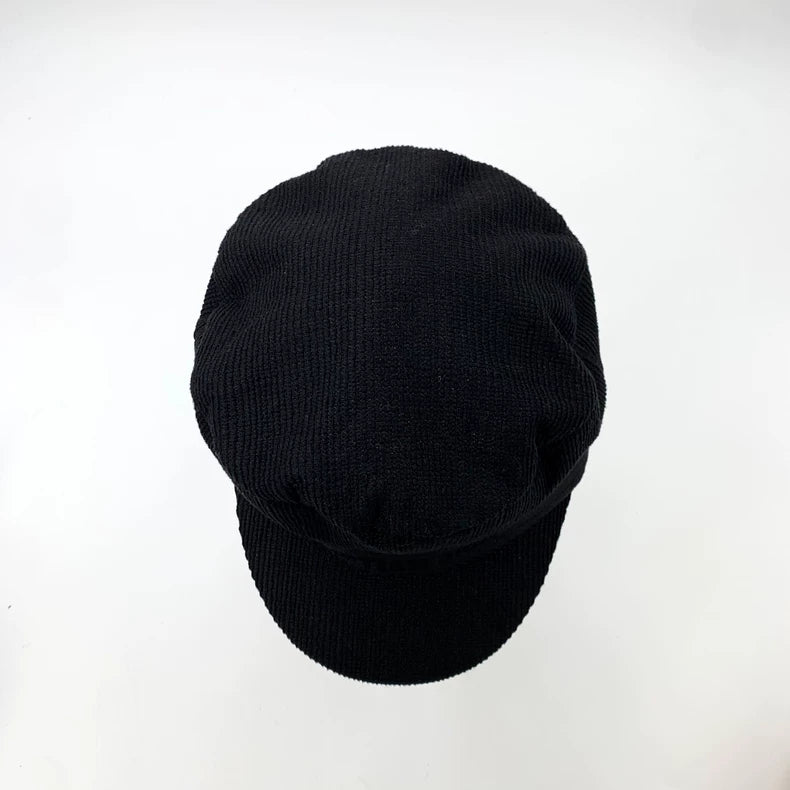 Christian Dior Black Knitted Newsboy Hat