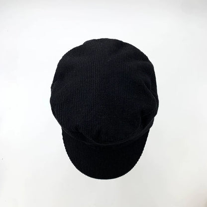 Christian Dior Black Knitted Newsboy Hat