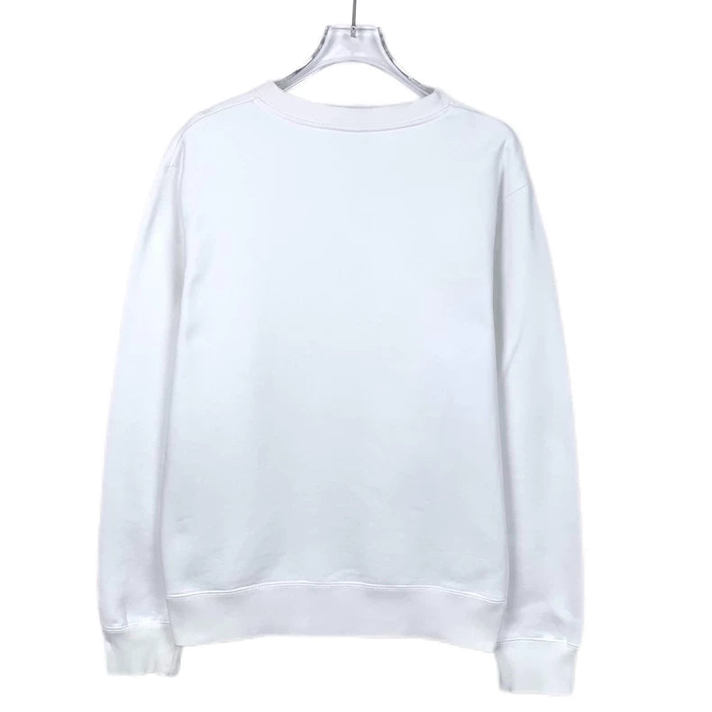 Dior White Printed Long Sleeve Sweatshirt