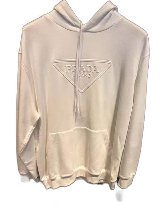 White PRADA Hoodie Sweatshirt for Men-zp
