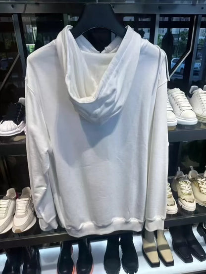 White PRADA Hoodie Sweatshirt for Men-zp