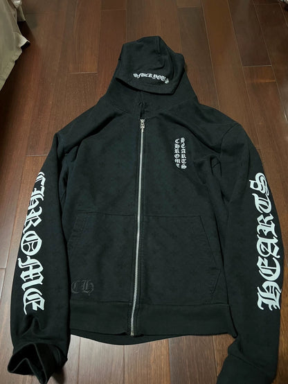 Chrome Hearts Zip-Up Hoodie with Logo