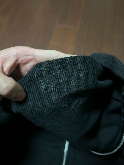 Chrome Hearts Zip-Up Hoodie with Logo
