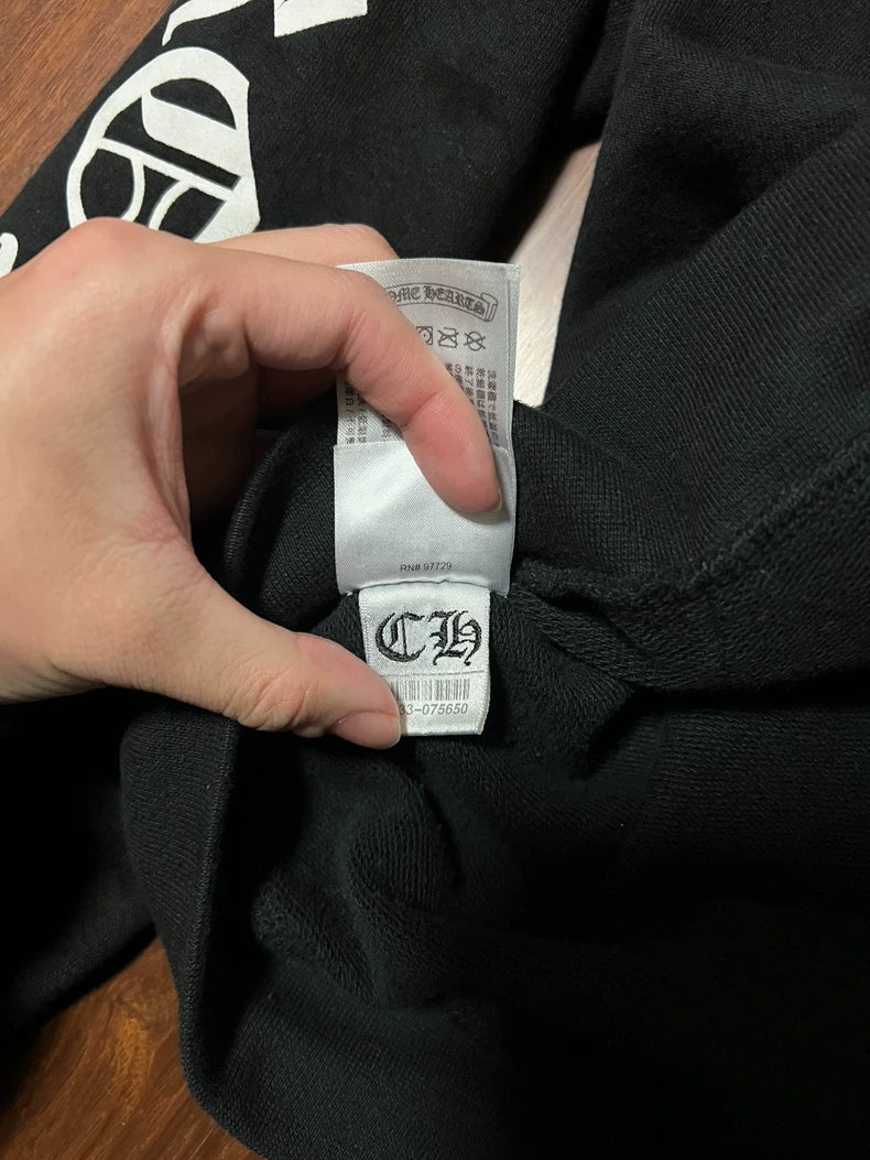 Chrome Hearts Zip-Up Hoodie with Logo