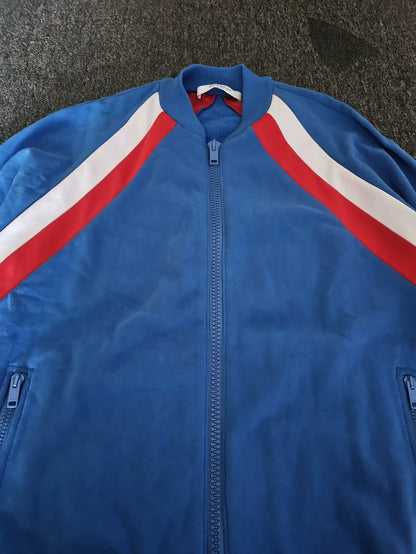 Givenchy Blue Varsity Jacket with Stripes-yf