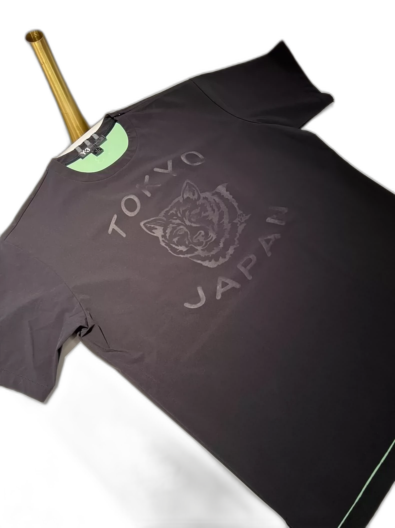 Y-3 Short Sleeve T-Shirt in Black Green