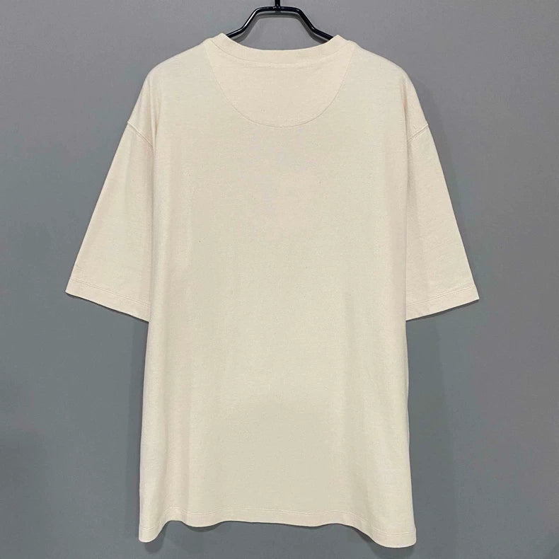 Prada Gold Triangle Logo Short Sleeve T-shirt