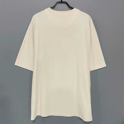 Prada Gold Triangle Logo Short Sleeve T-shirt