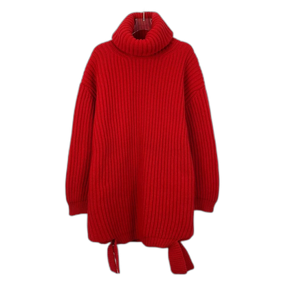 Red Turtleneck Wool Sweater by Balenciaga
