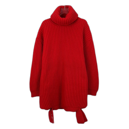 Red Turtleneck Wool Sweater by Balenciaga