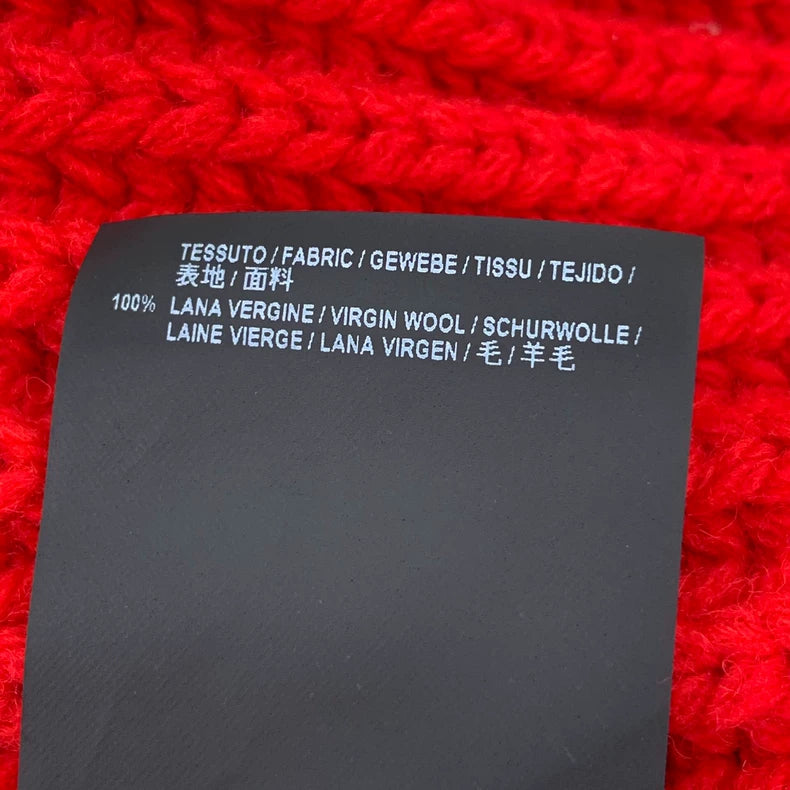Red Turtleneck Wool Sweater by Balenciaga