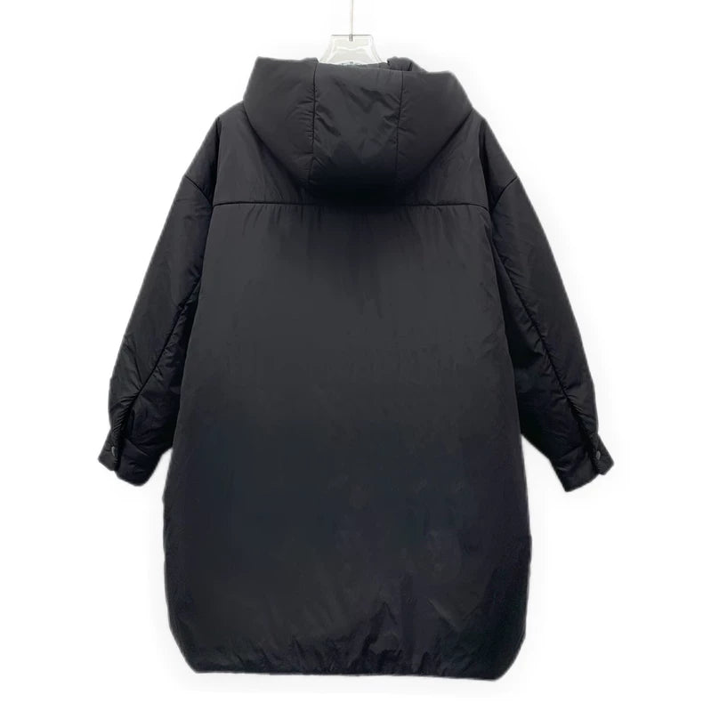 Prada Black Hooded Down Jacket 22款