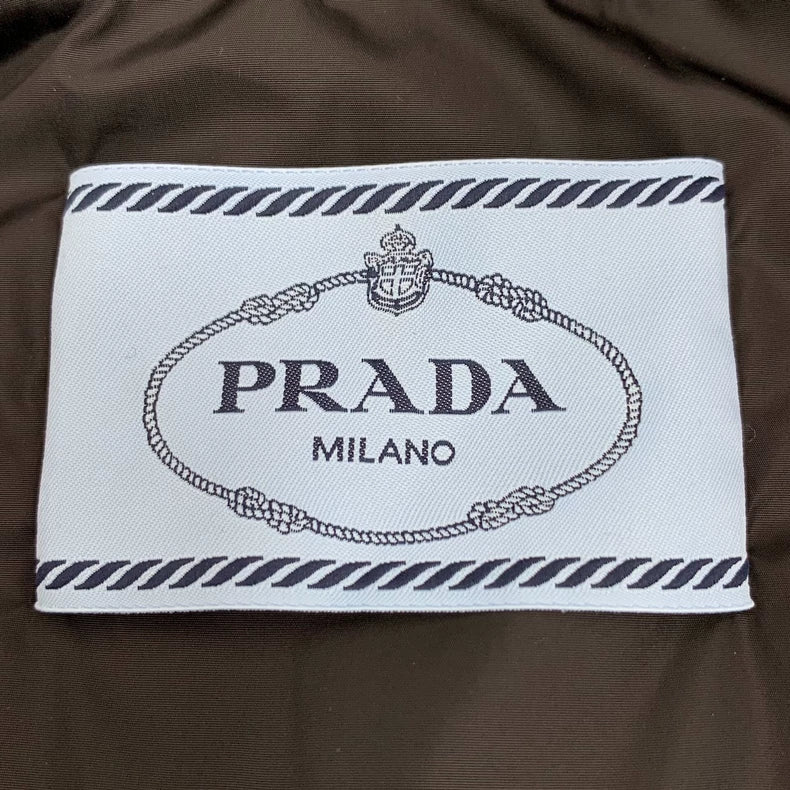 Prada Black Hooded Down Jacket 22款