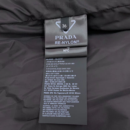 Prada Black Hooded Down Jacket 22款