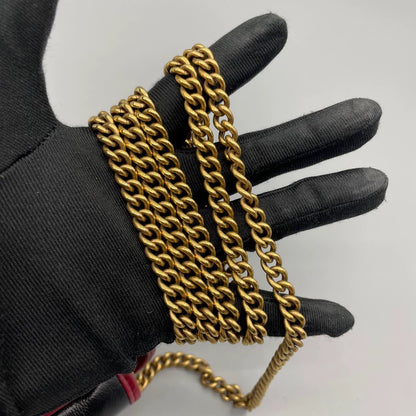 Gucci Marmont Black and Red Mini Bag