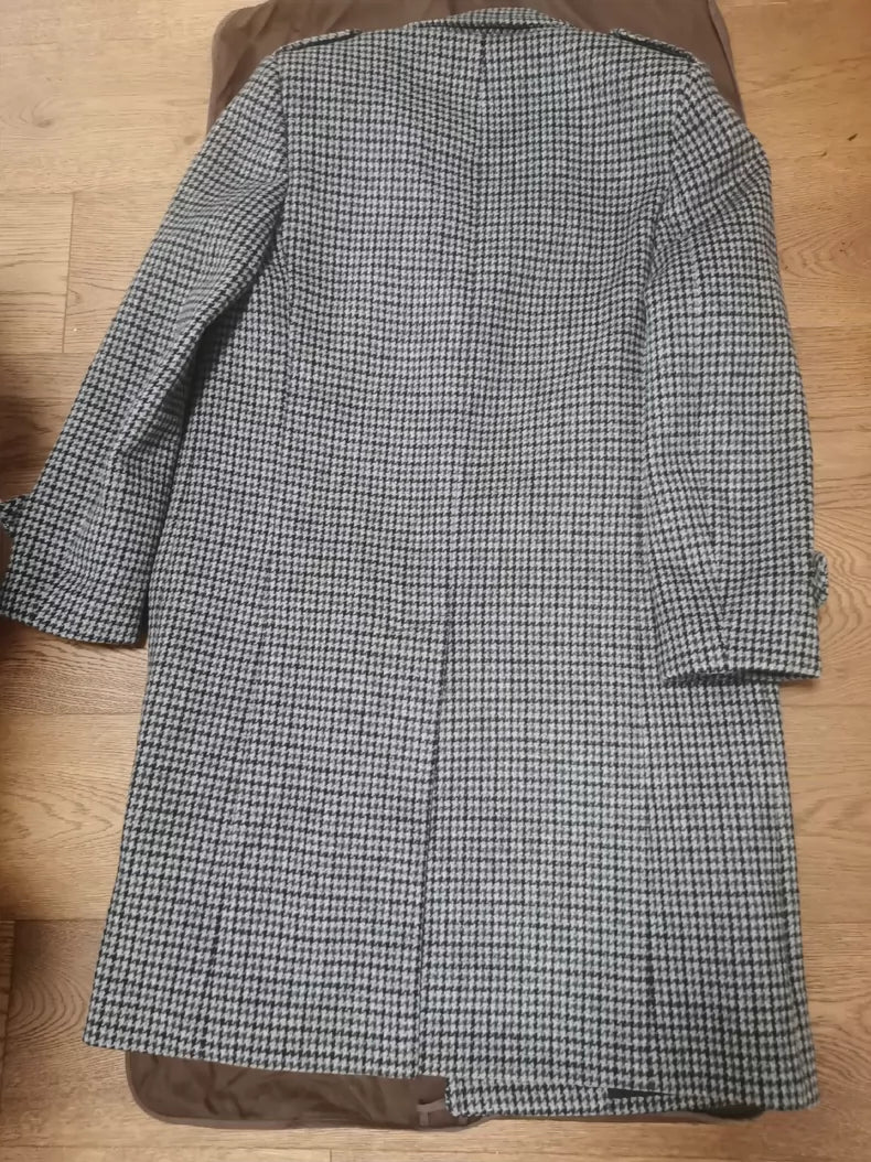 Saint Laurent Paris SLP Houndstooth Coat