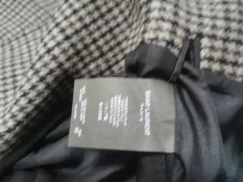 Saint Laurent Paris SLP Houndstooth Coat