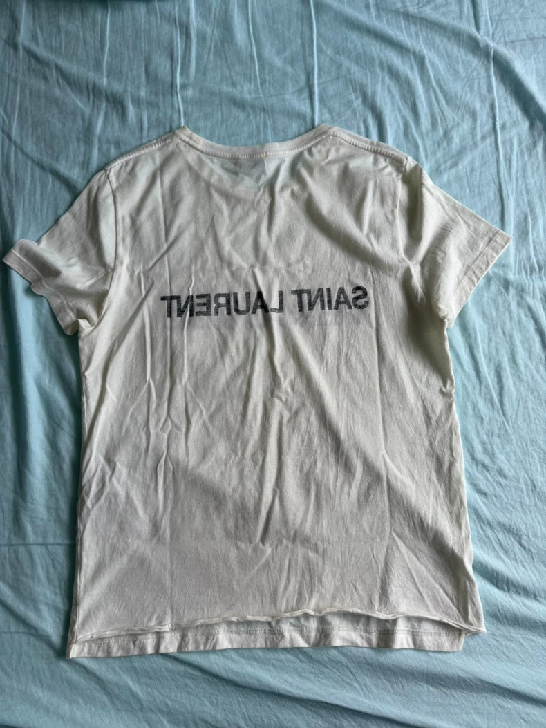 Saint Laurent Mirror Print T-Shirt