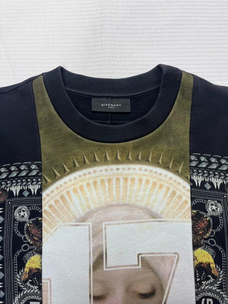 Givenchy Black Saint Mary Sweatshirt Size S