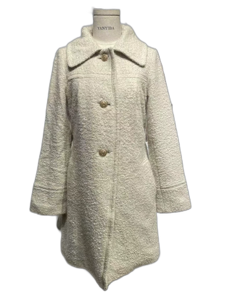 Beige Long Coat from Dior