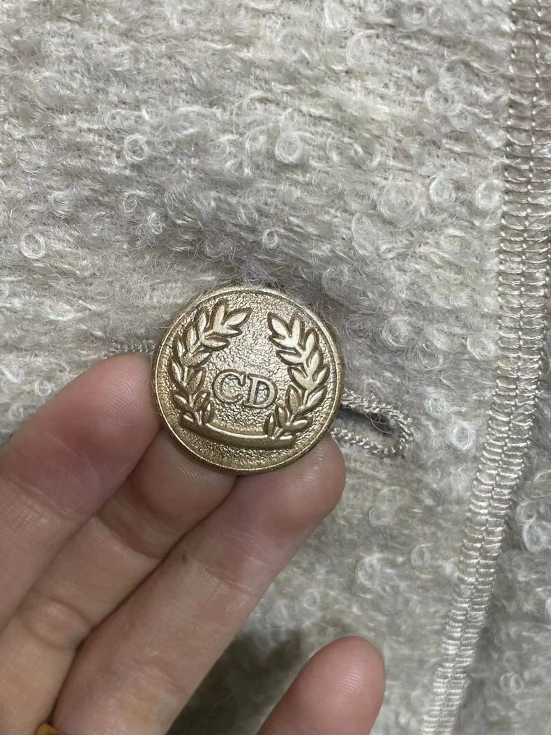 Beige Long Coat from Dior