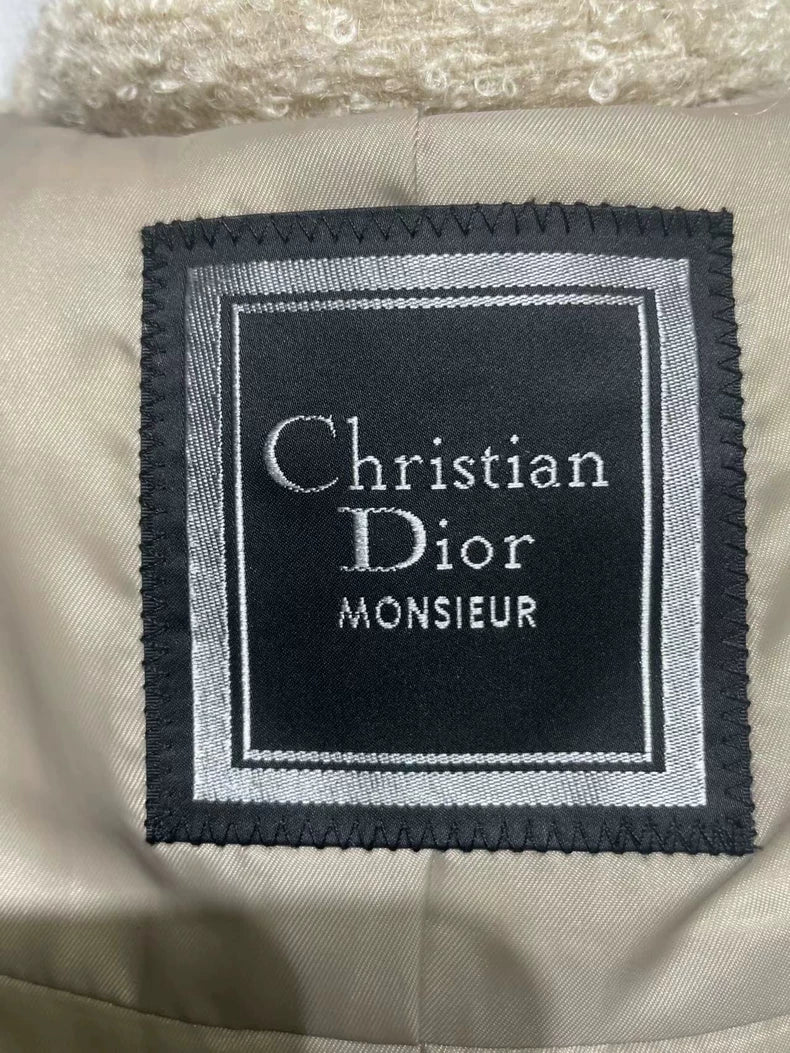 Beige Long Coat from Dior