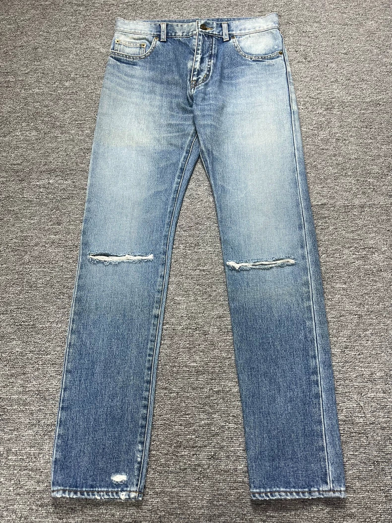 Saint Laurent Distressed Denim Pants Size 28