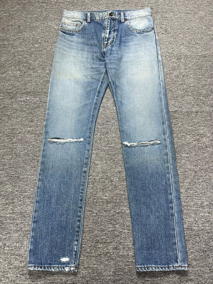 Saint Laurent Distressed Denim Pants Size 28