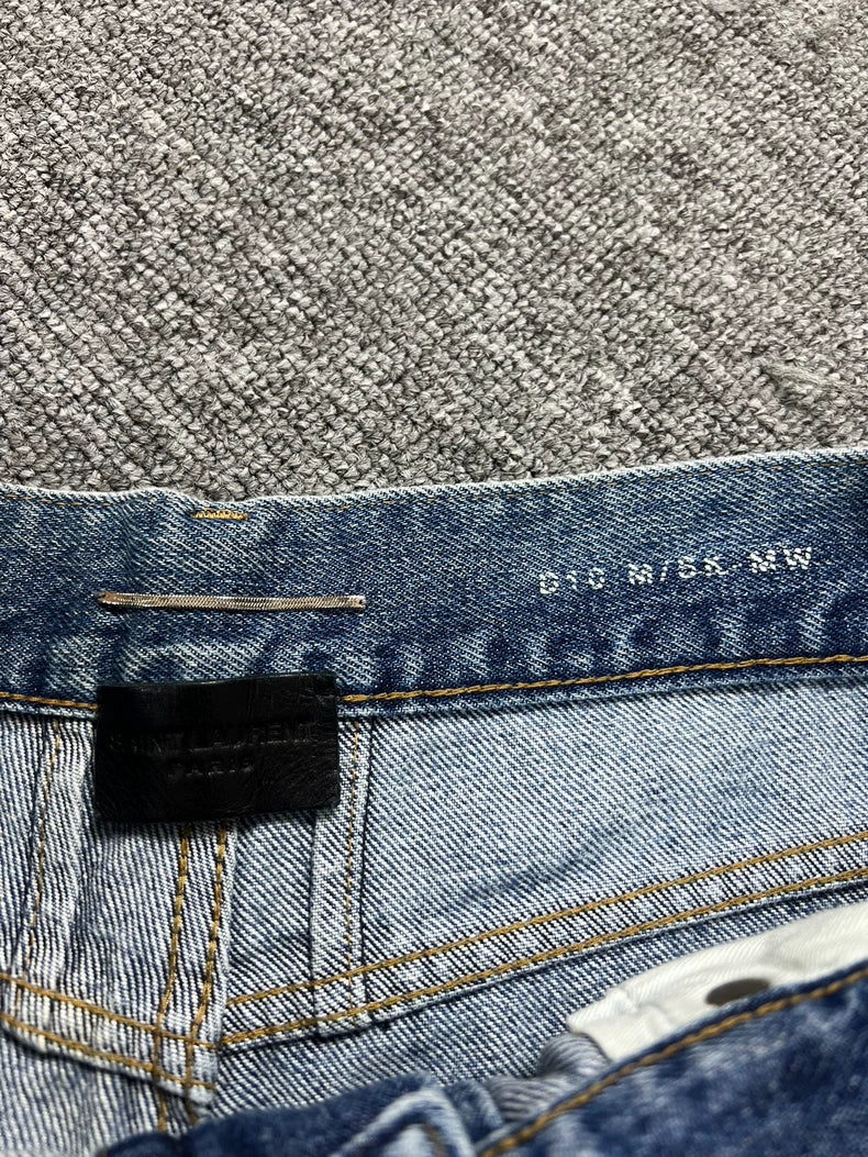 Saint Laurent Distressed Denim Pants Size 28