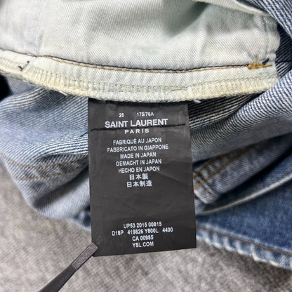 Saint Laurent Distressed Denim Pants Size 28