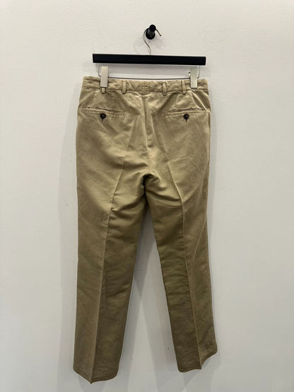 Classic Khaki Casual Pants by Prada
