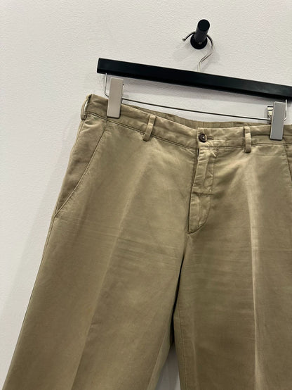 Classic Khaki Casual Pants by Prada