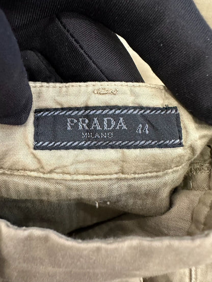 Classic Khaki Casual Pants by Prada