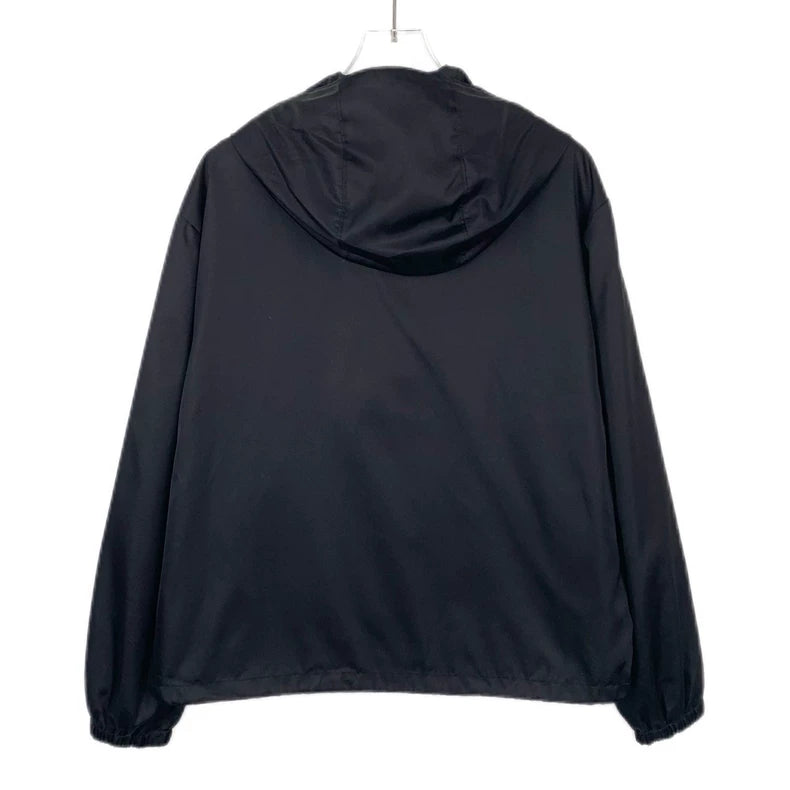 Black Floral Zip-Up Jacket by Prada