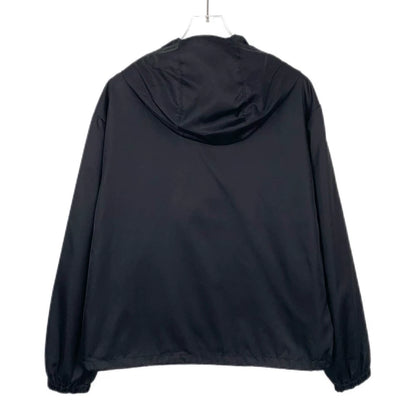 Black Floral Zip-Up Jacket by Prada