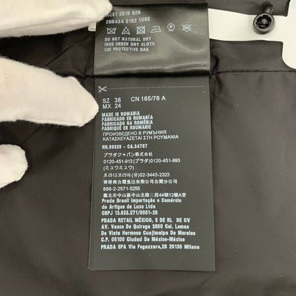 Black Floral Zip-Up Jacket by Prada