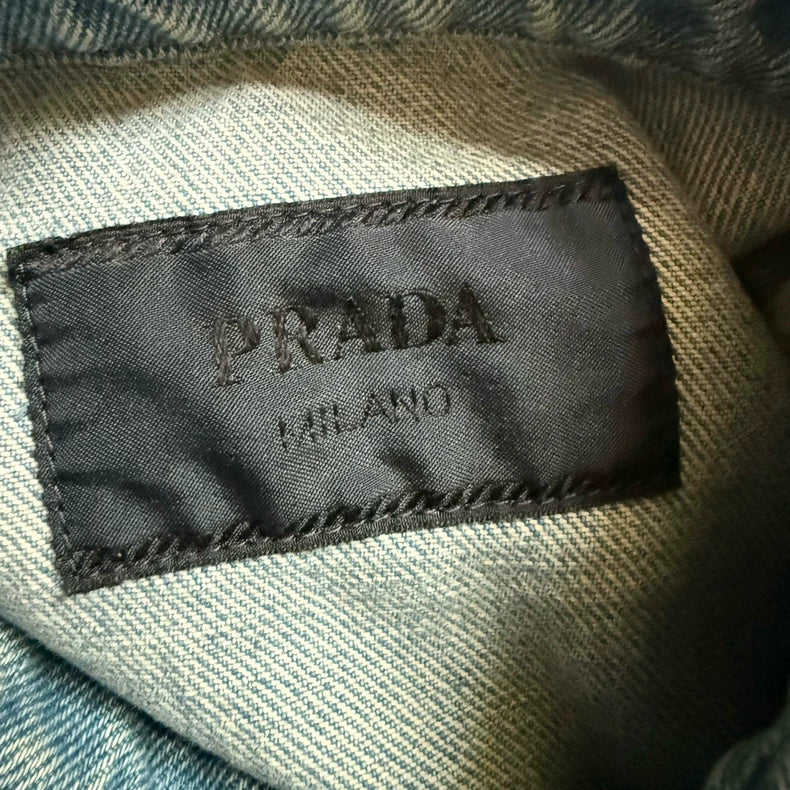 Prada Washed Denim Button-Up Shirt