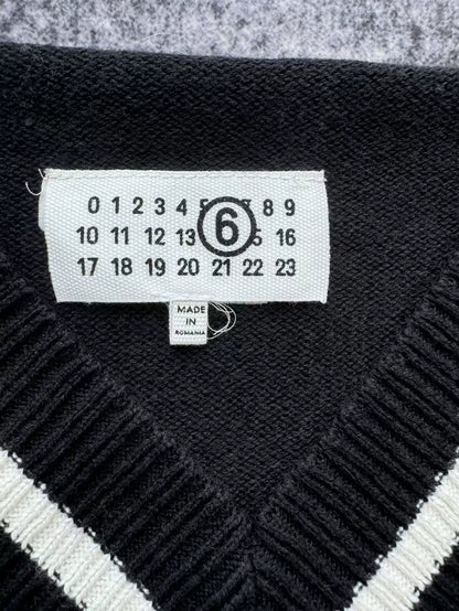 Maison Margiela Black Knit Vest Dress-yf