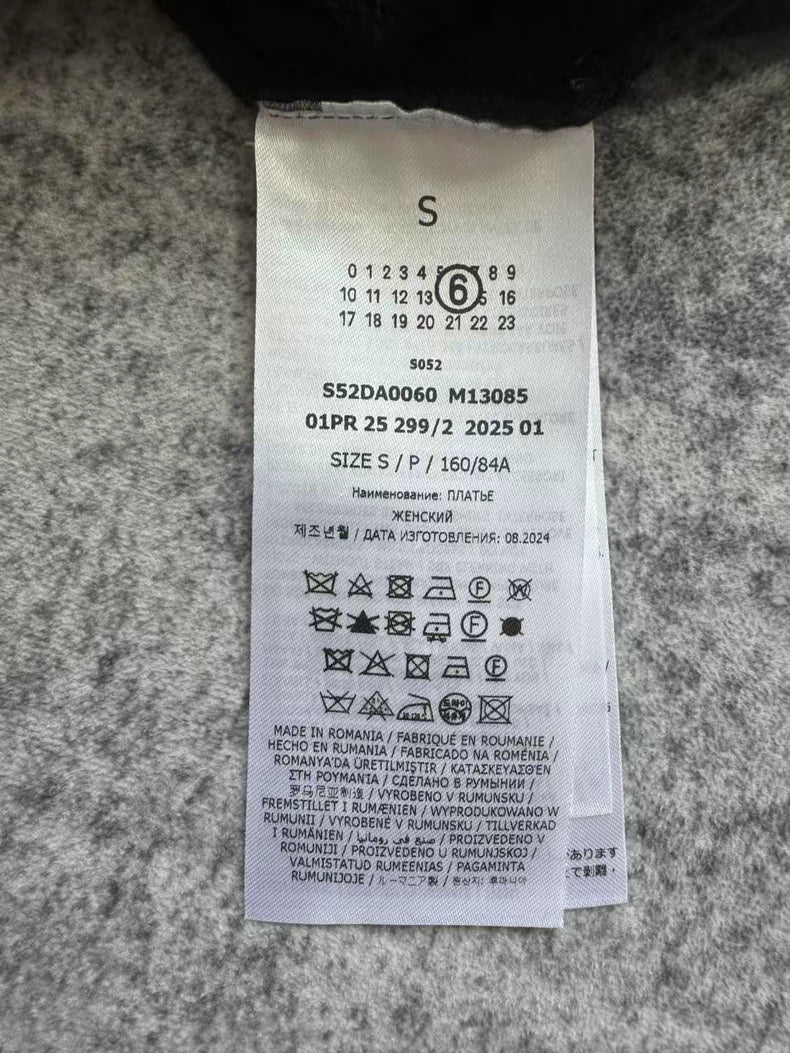 Maison Margiela Black Knit Vest Dress-yf