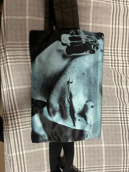 Raf Simons Blue Portrait Crossbody Bag