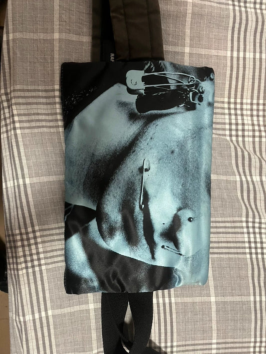 Raf Simons Blue Portrait Crossbody Bag